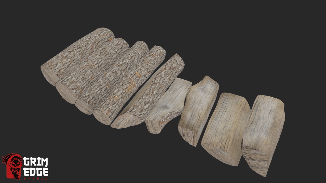Media 1 for listing Medieval Food Stall & Firewood Pack