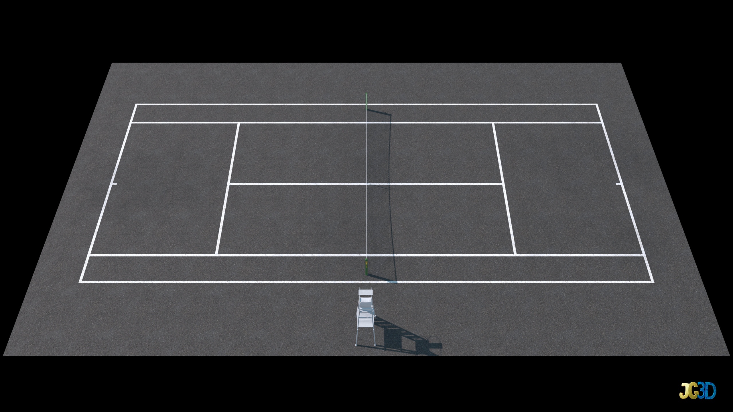 Media 1 for listing Tennis Asphalt Court- 4K PBR
