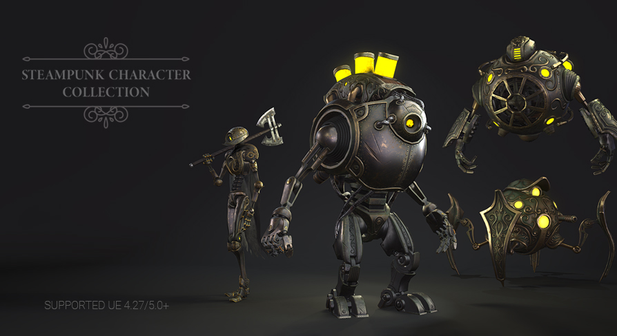Steampunk character collection