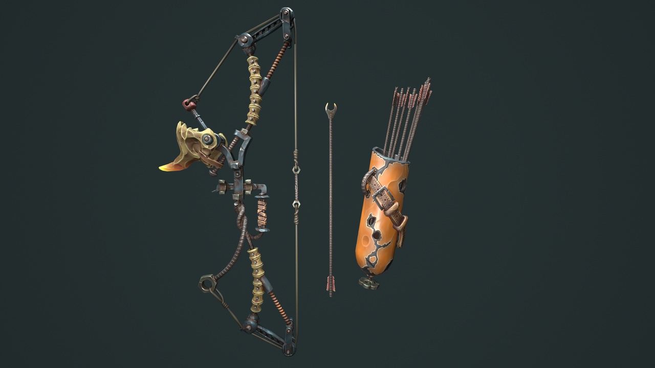 Media 1 for listing Desert bow quiver arrow