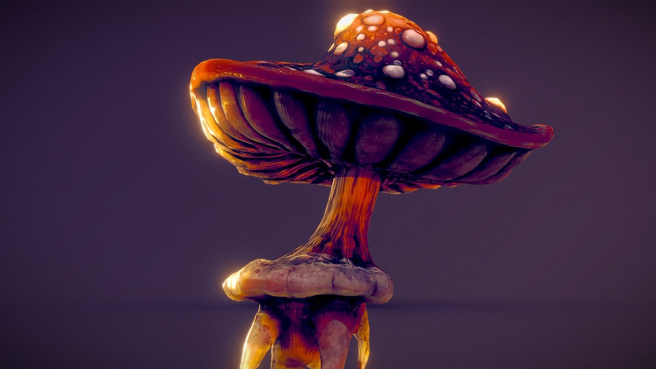Media 1 for listing Mushrooms Stylized Assets — Amanita Muscaria