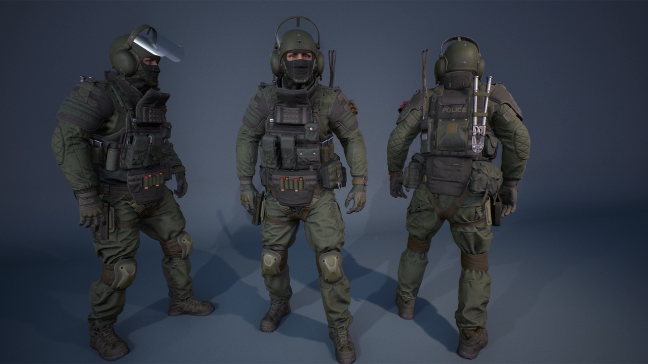 Media 1 for listing Character Factory Vol 2 Heavy Police
