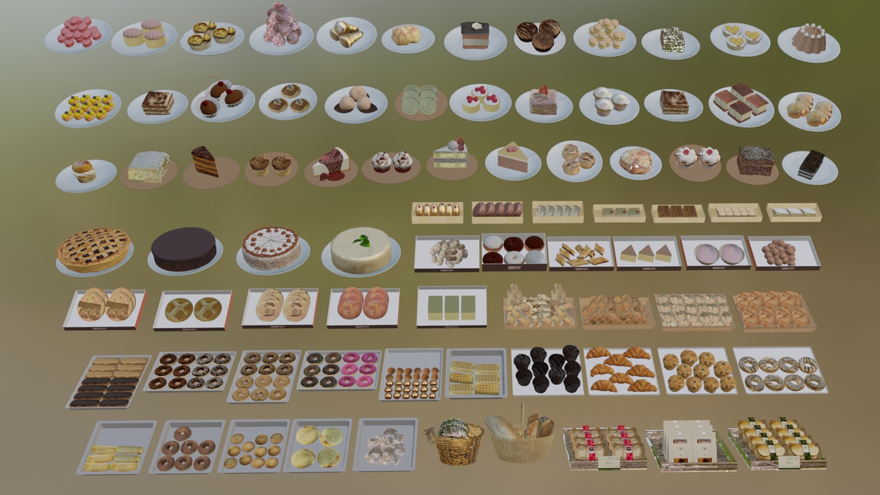 Media 1 for listing A combination of cakes and pastries 01