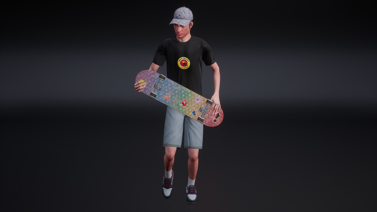 Media 1 for listing Male Skateboarder Animated