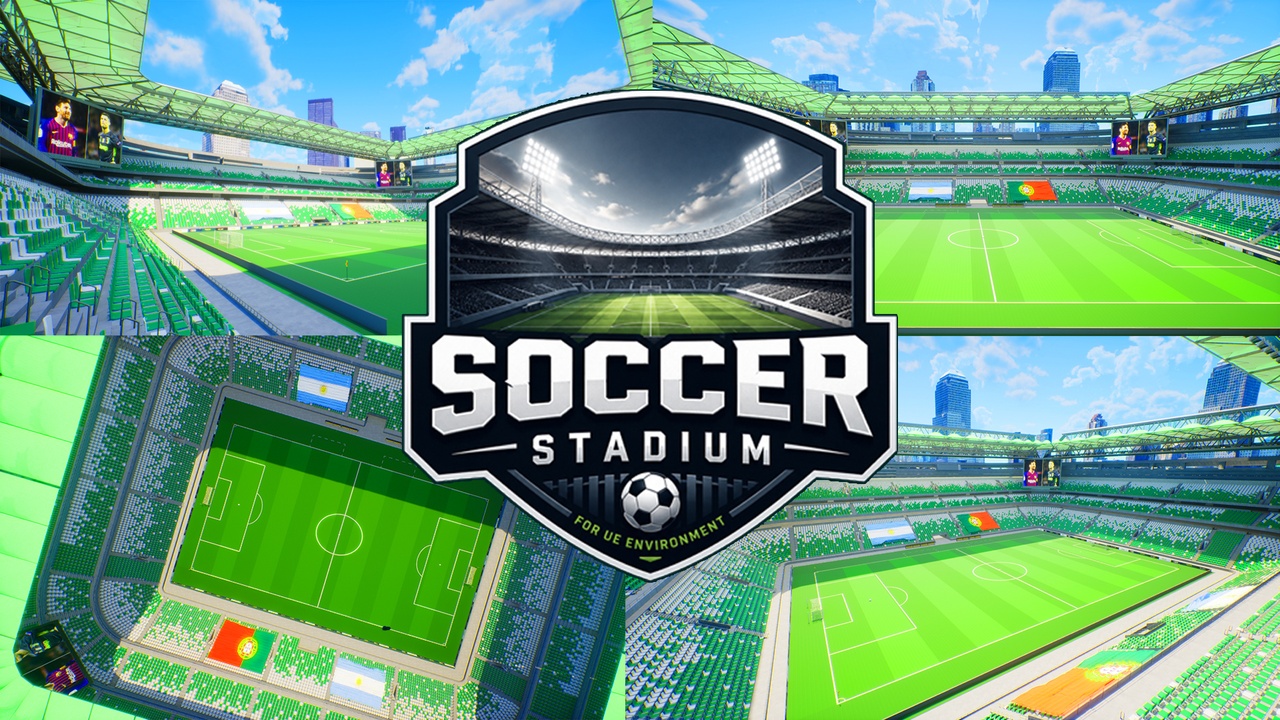 Media 1 for listing Soccer Stadium City - Unreal Engine 5 Environment