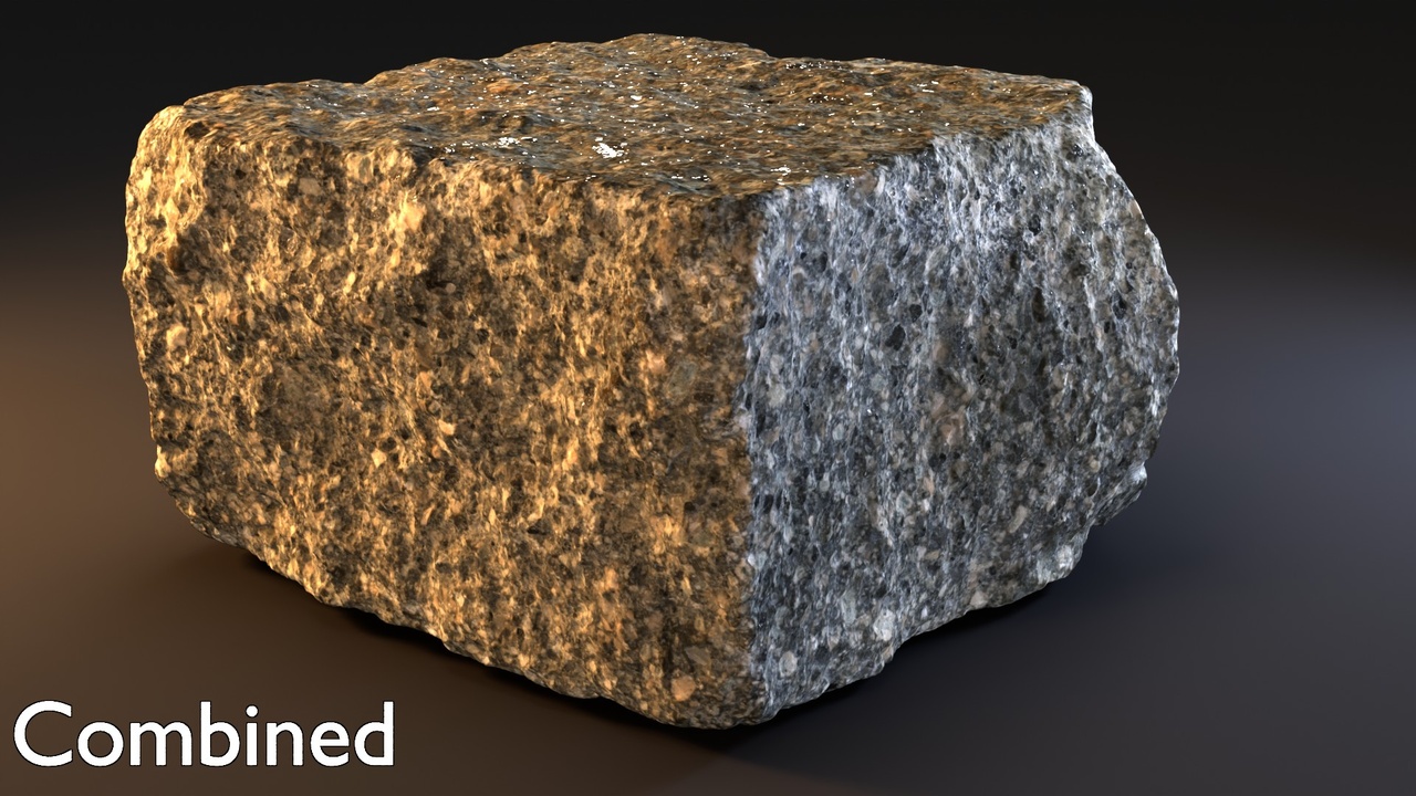 Media 1 for listing Granitic paving stone 01 - Raw scan