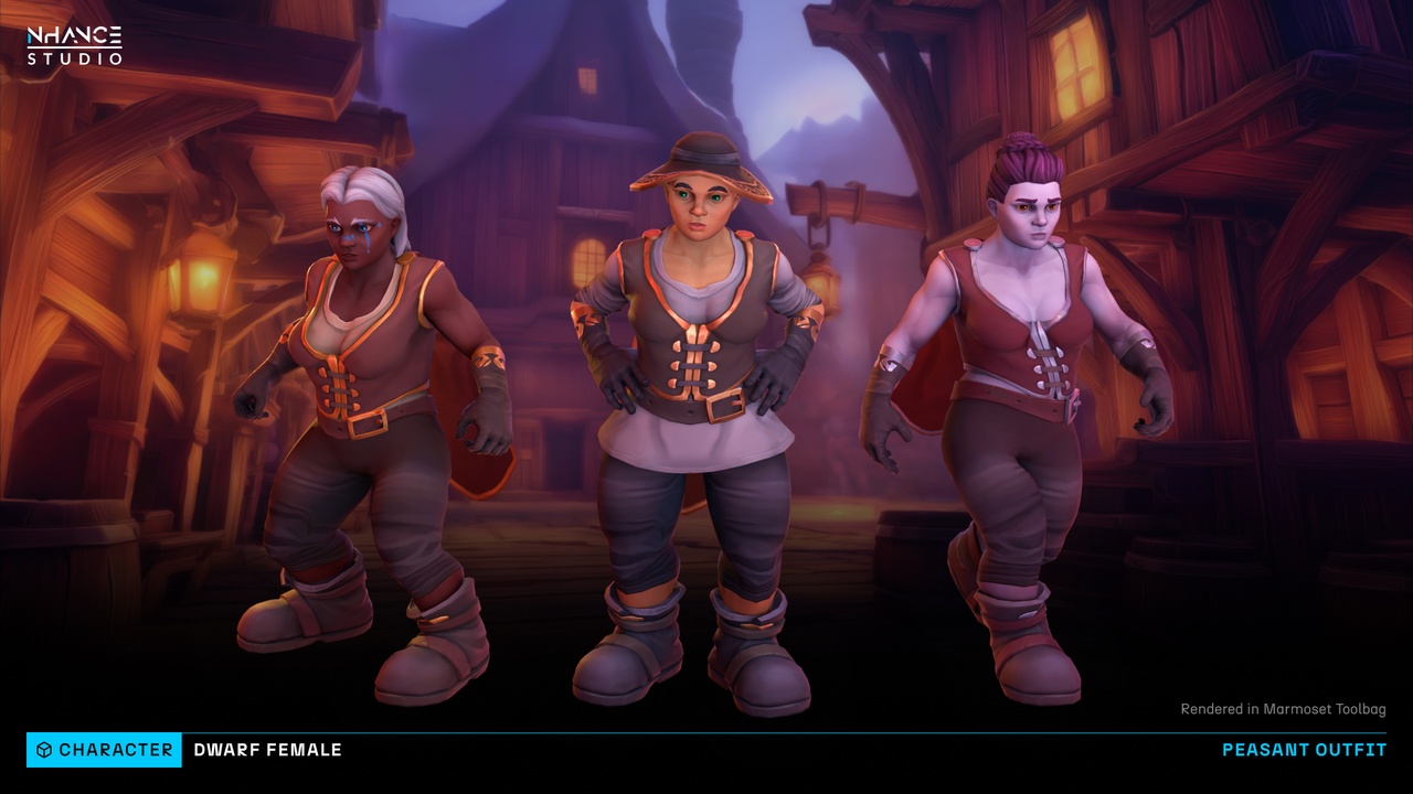 Media 1 for listing Stylized Modular Dwarf Female
