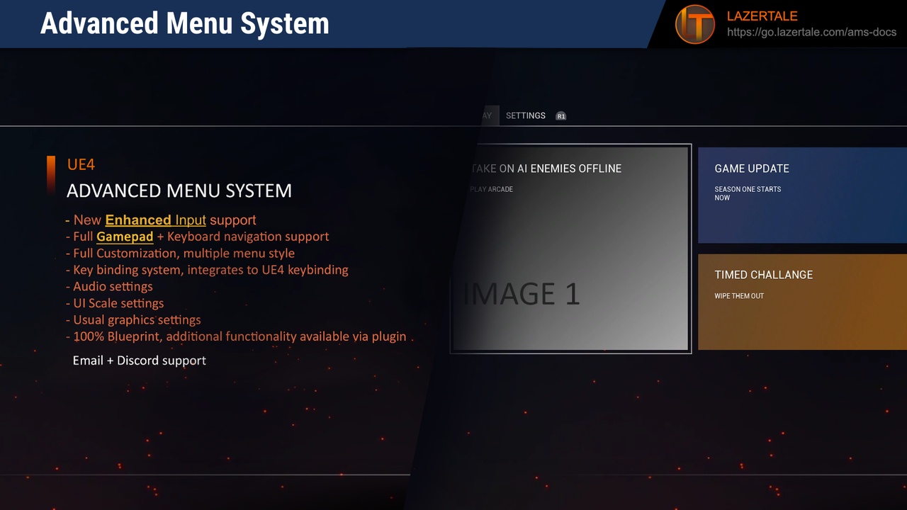 Media 1 for listing Game Menu & UI Framework