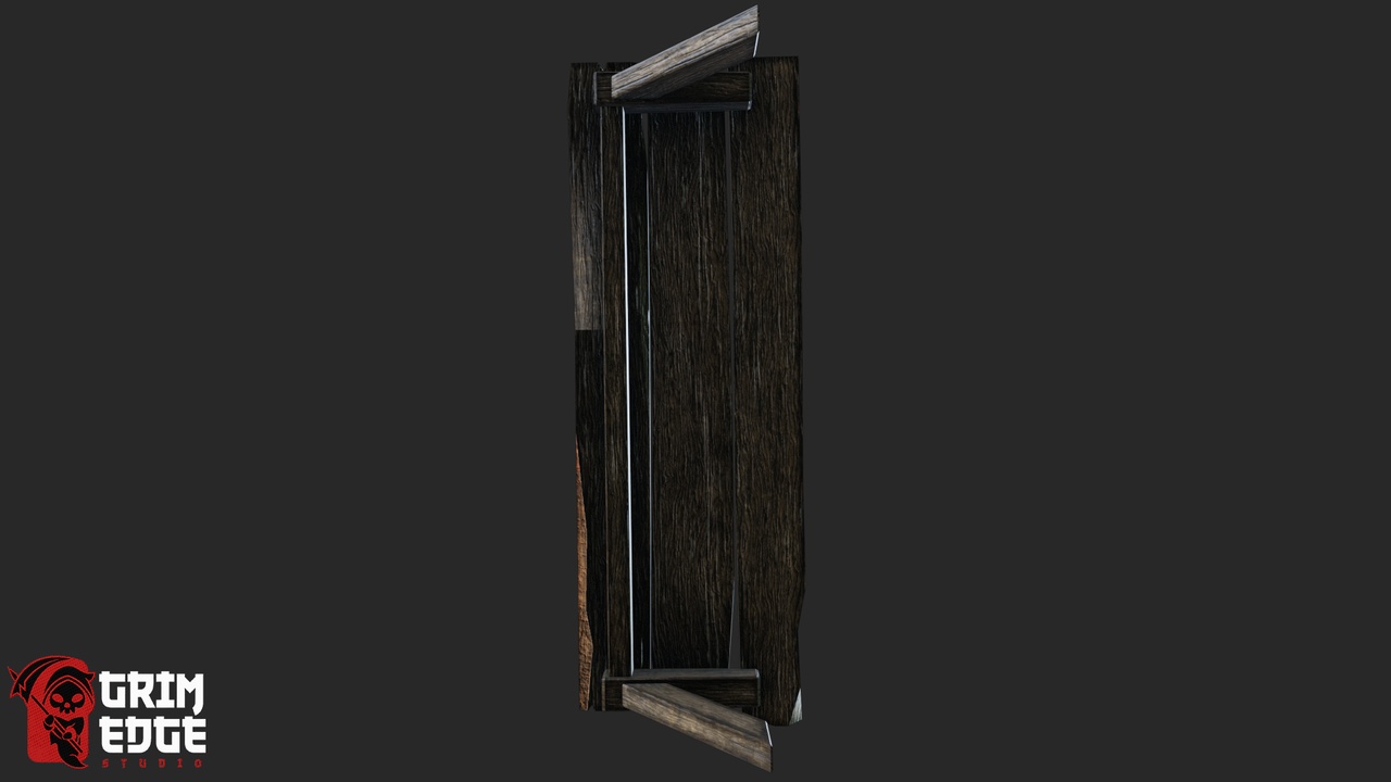 Media 1 for listing Medieval Food Stall Wooden Hanging Shelf