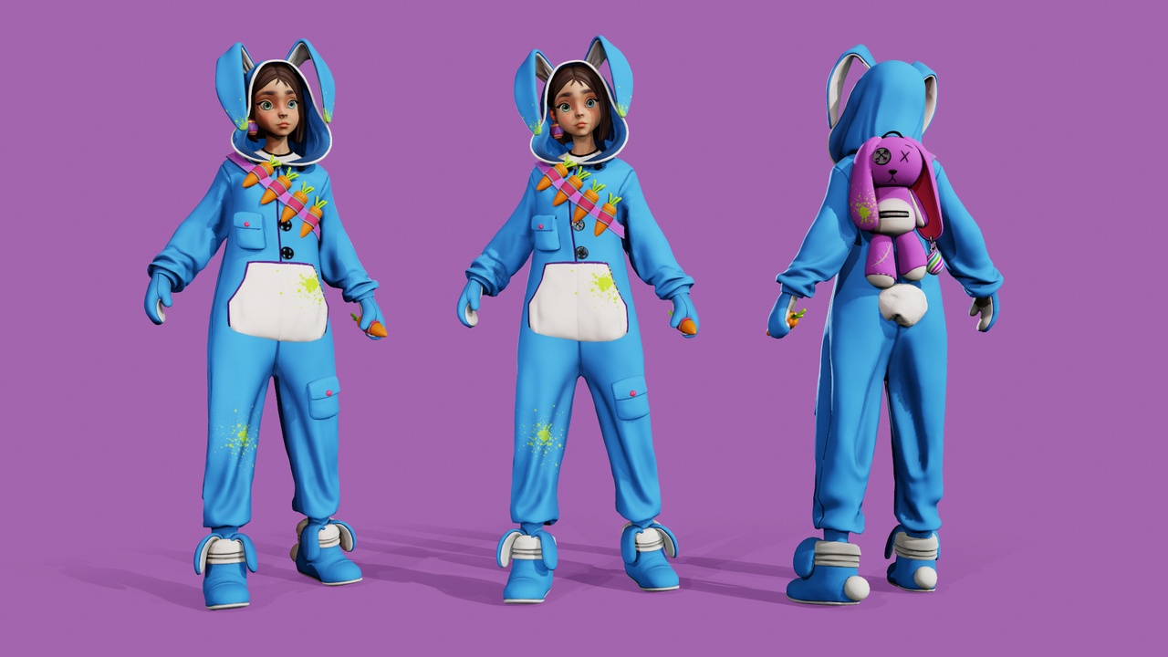 Media 1 for listing BUNNY GIRL ( Easter Girl Bunny) [F1]