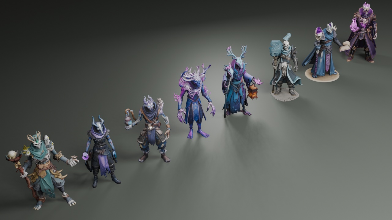 Media 1 for listing Stylized Lich Creatures👹