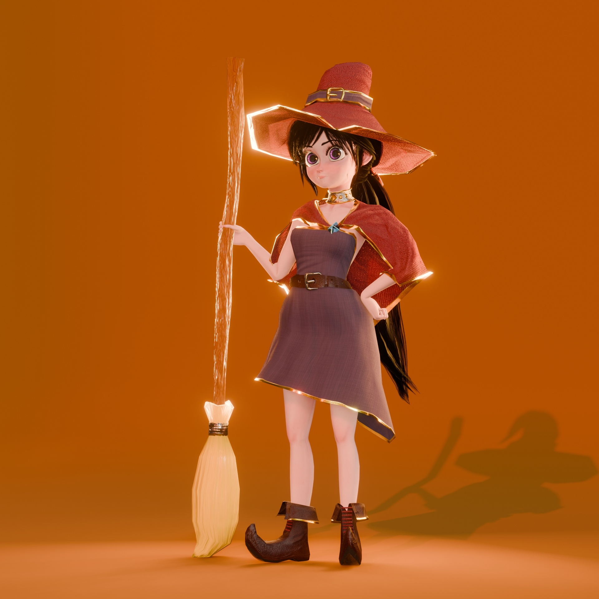 Media 1 for listing Stylized Cartoon Witch