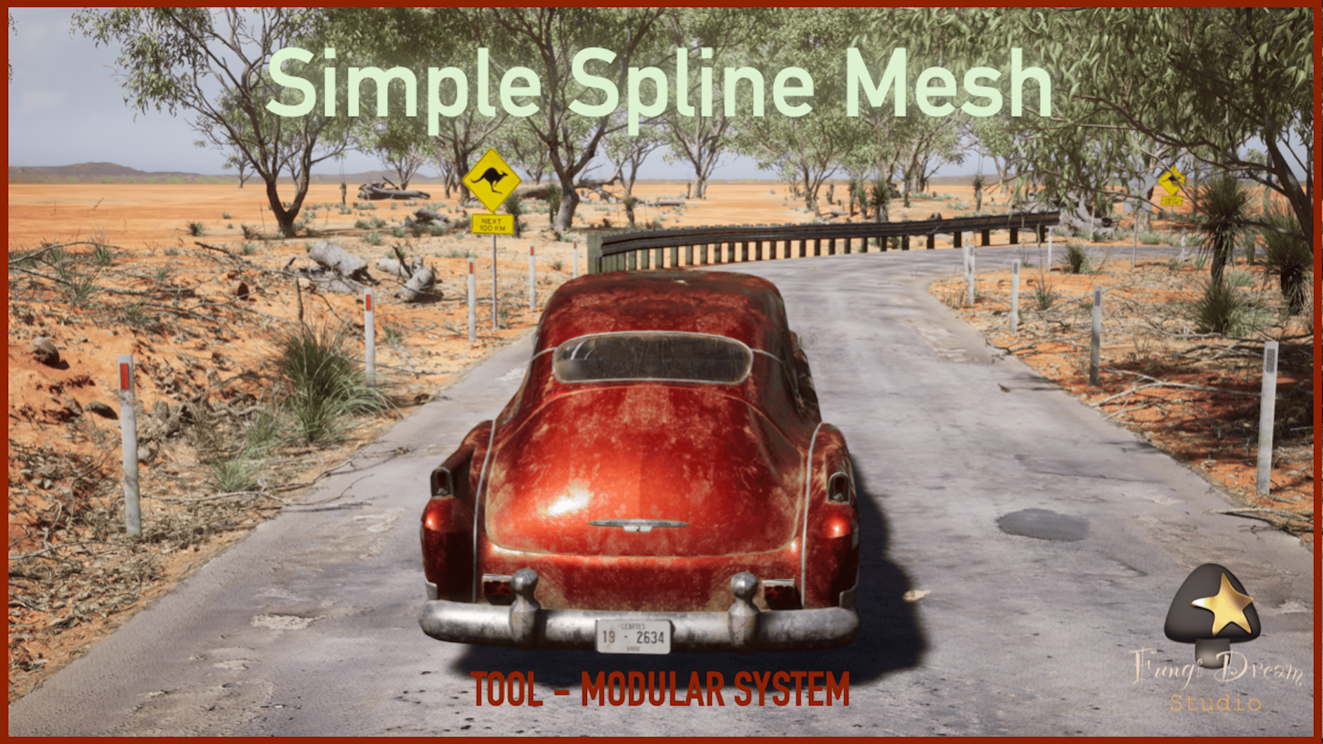 Simple Spline Mesh (Tool / Modular System) | Fab