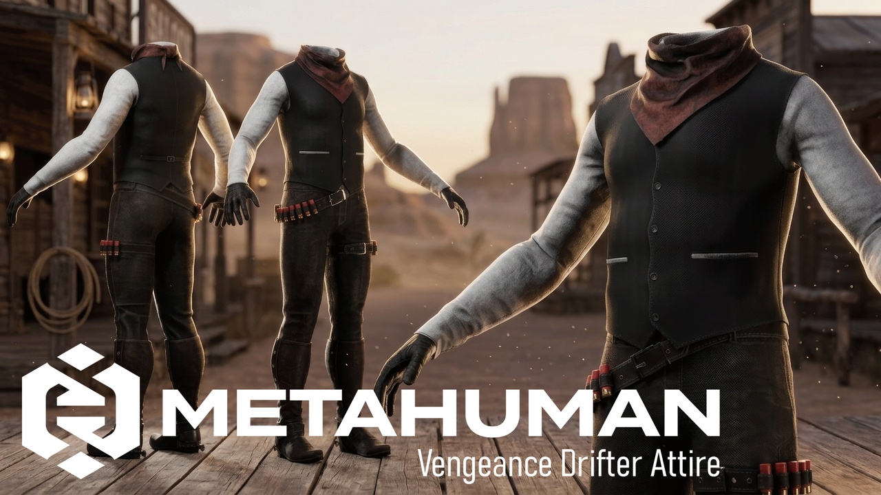 Media 1 for listing MHC: Vengeance Drifter Attire | Metahuman Outfit