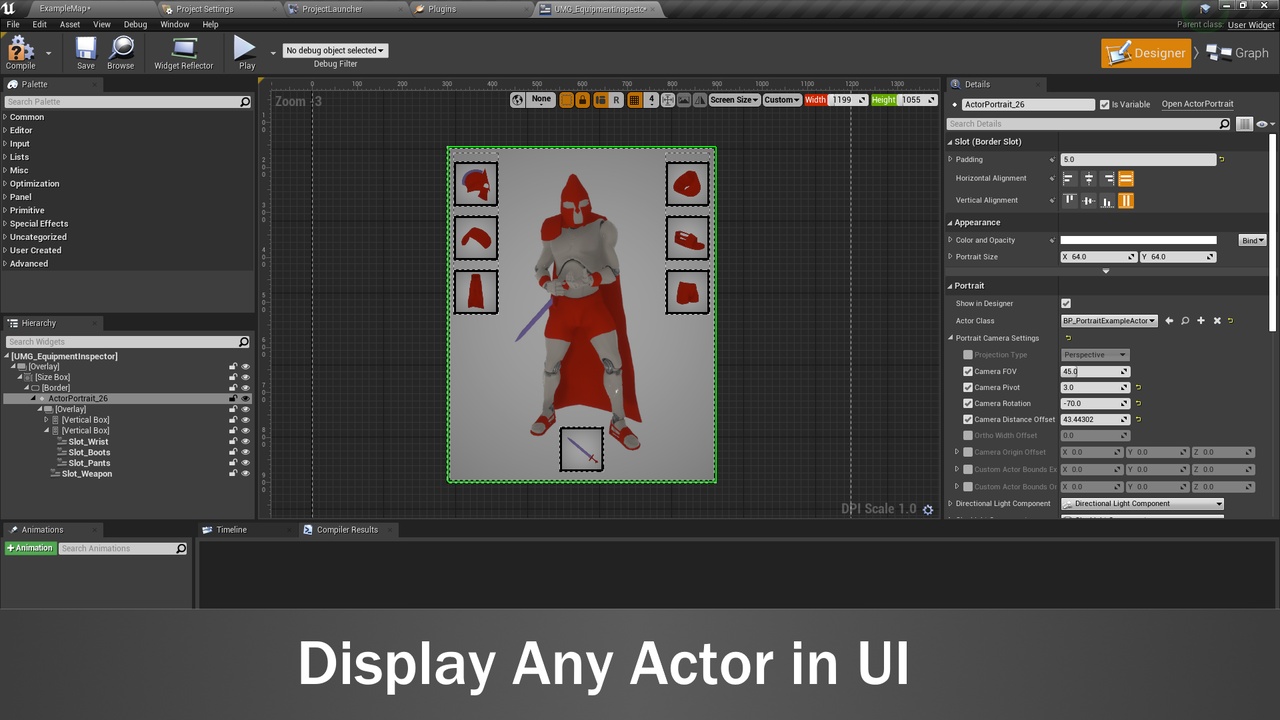 Media 1 for listing Actor Portrait - Animated 3D Widget