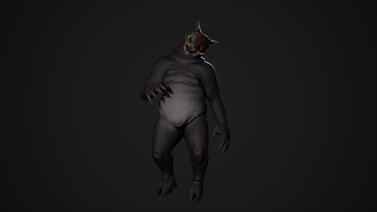 Media 1 for listing Realistic Modular Dead Boar Creature