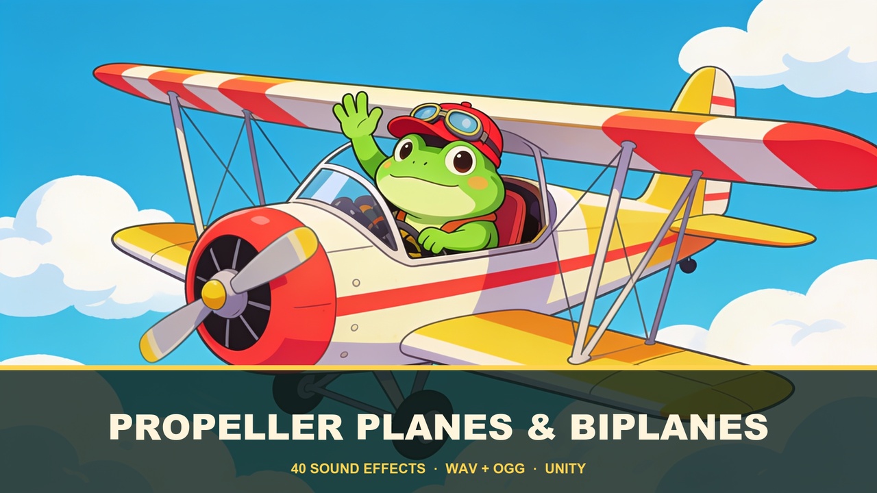 Media 1 for listing Propeller Planes & Biplanes — 40 Sound Effects