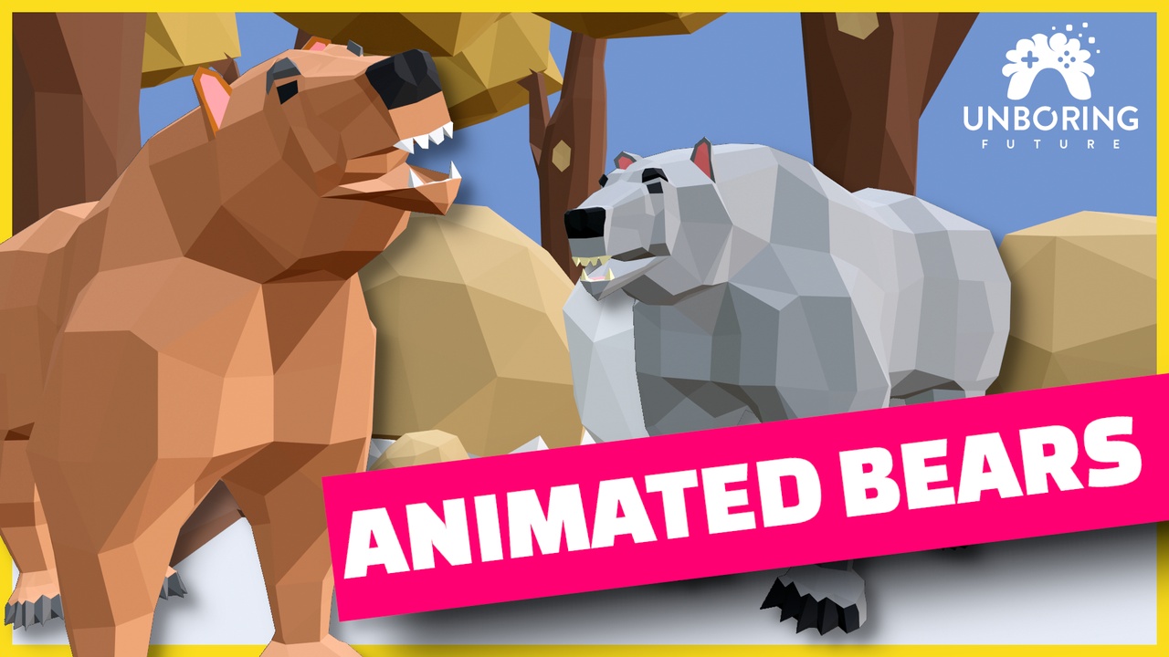 LOW POLY BEARS - Animated 제품 등록을 위한 미디어 1개