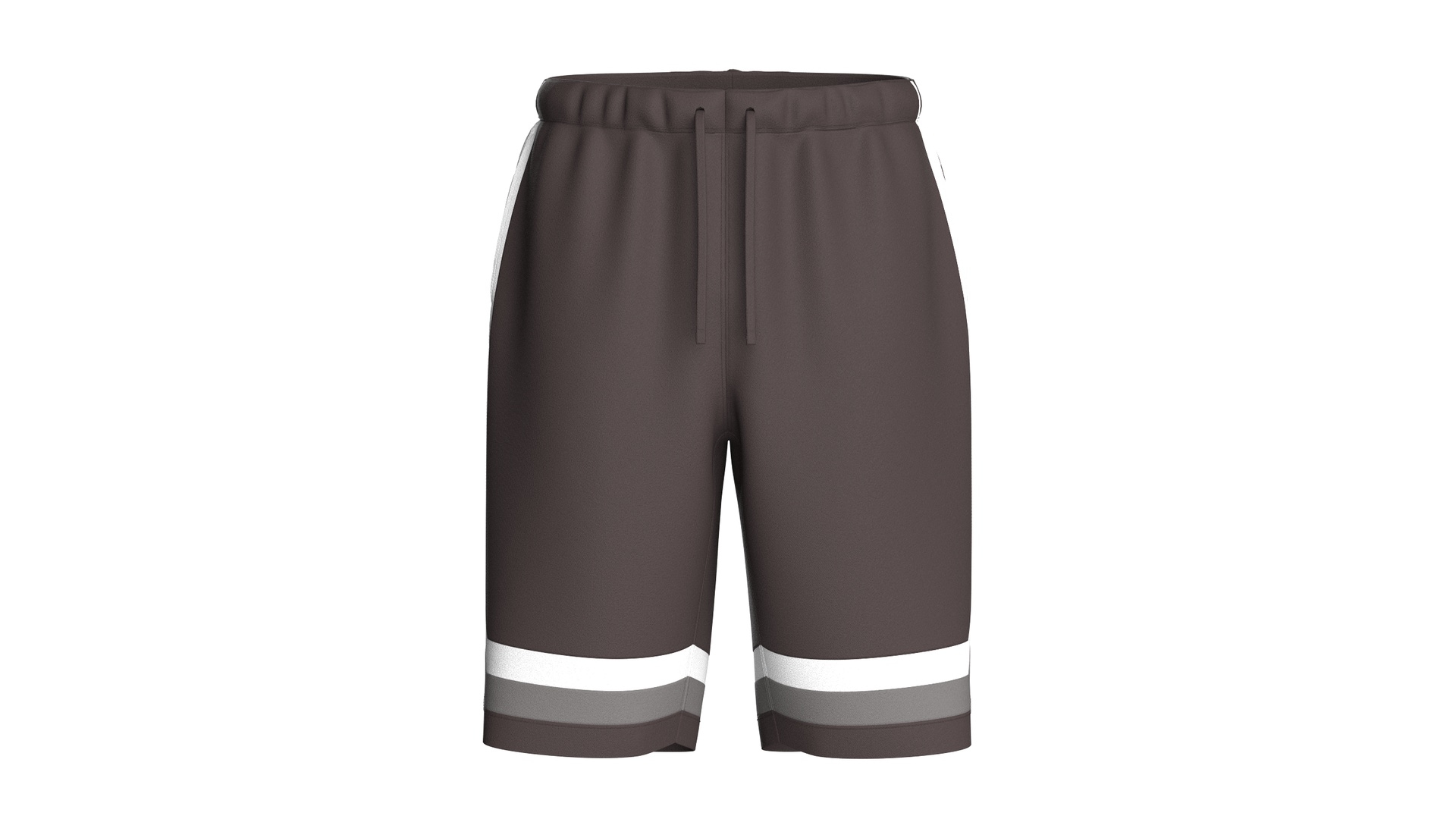Media 1 for listing Men Basketball Shorts With Striped Hem | High Poly