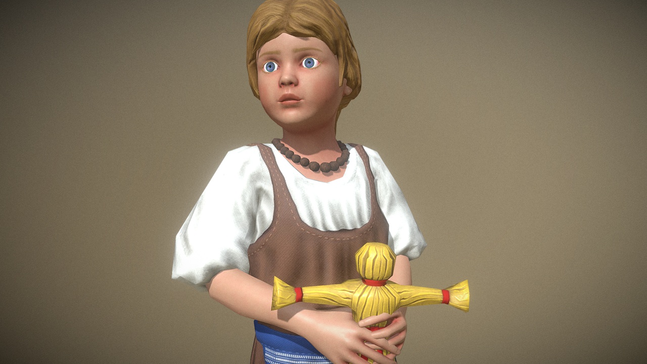 Media 1 for listing Peasant (Villager) Girl