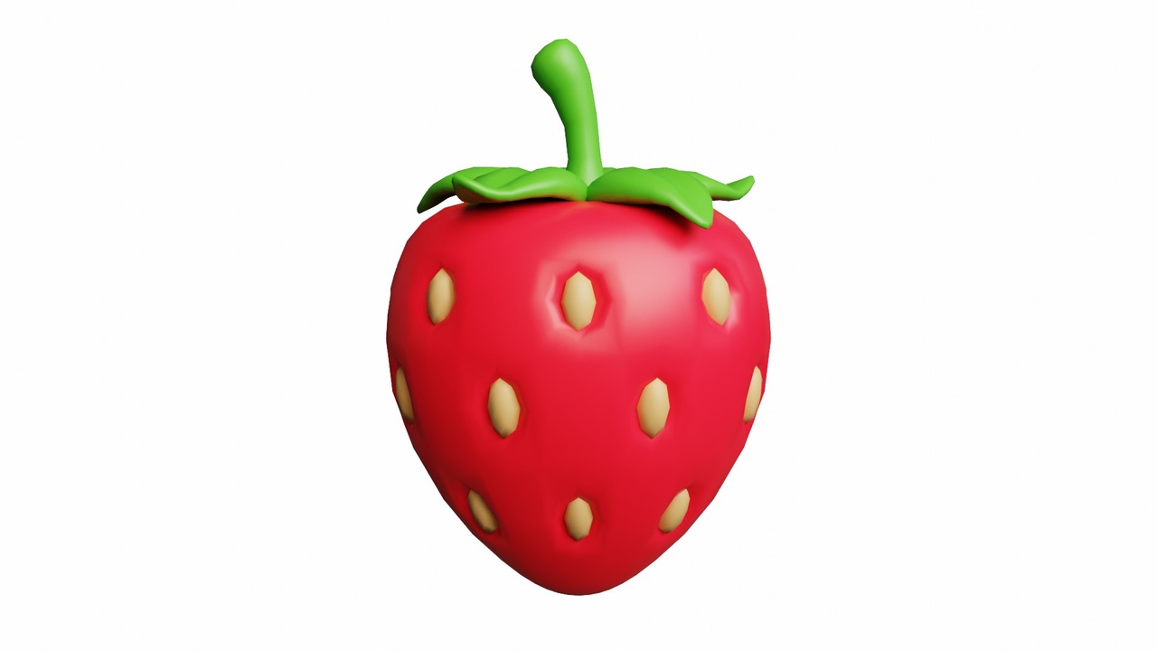 Media 1 for listing 10 Fruits Pack Stylized Cartoon