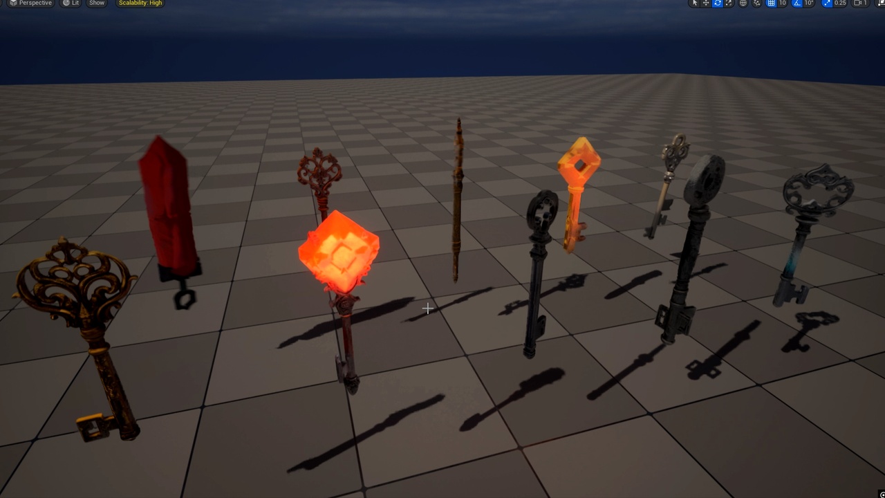 Media 1 for listing Key modeling 10 kinds. highpoly & lowpoly.