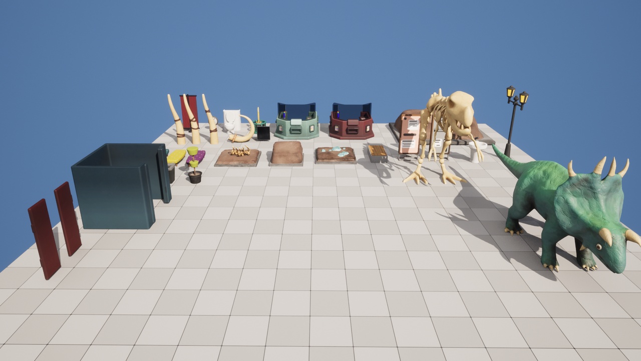 Media 1 for listing Stylized Museum Prop Set