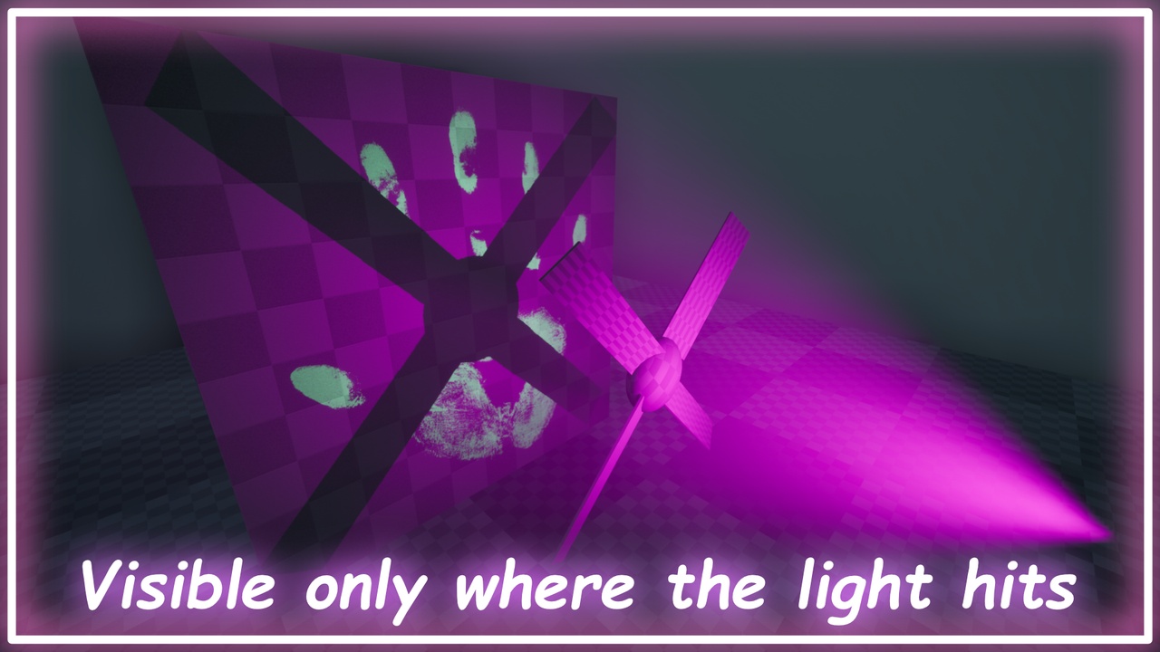 Media 1 for listing Light decal - ultraviolet UV reveal system