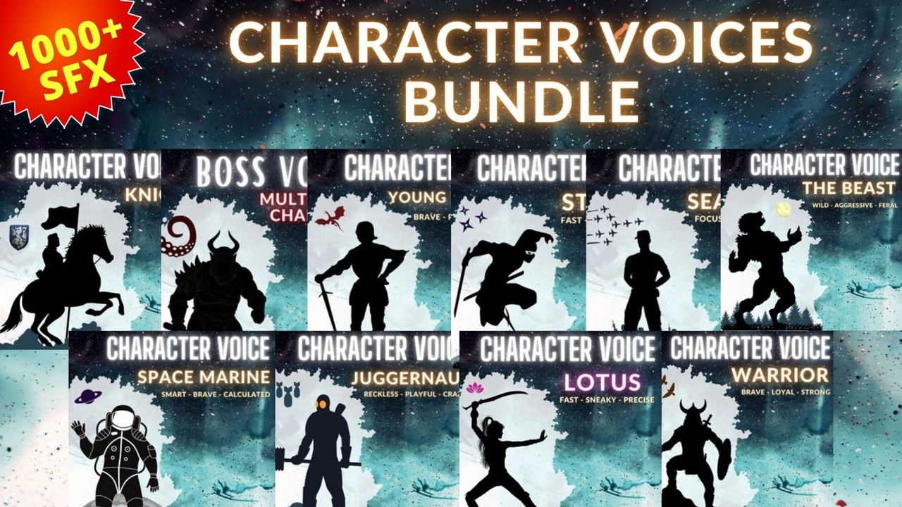 Media 1 for listing Character Voice Pack Bundle