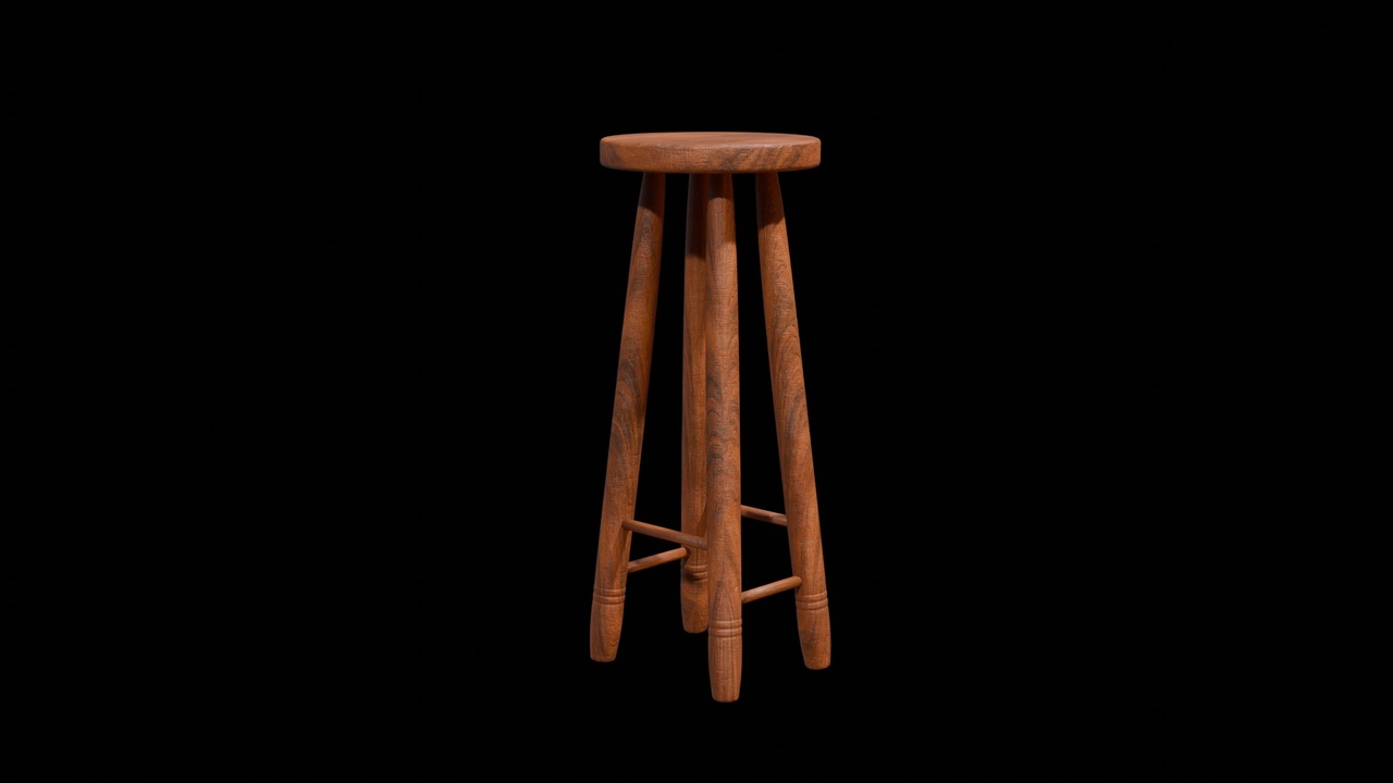 Media 1 for listing wooden stool