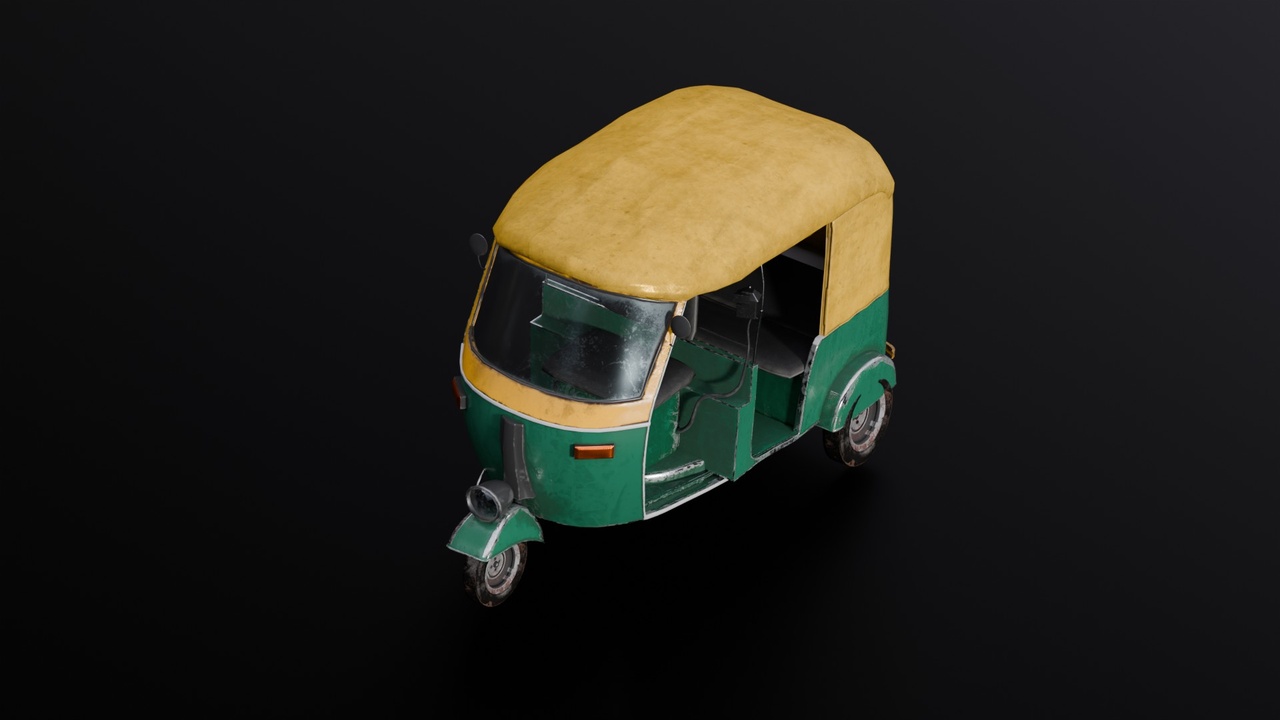 الوسائط 1 للقائمة Auto Rickshaw (Rigged)