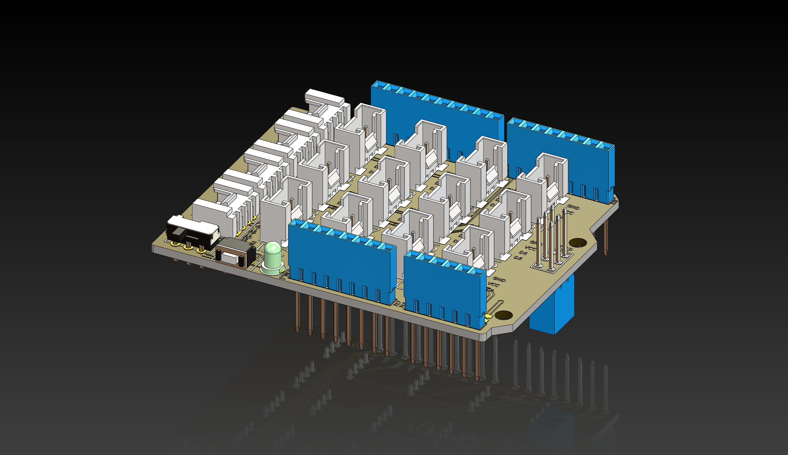 Grrove Buttonbase Sheield Arduino Arduino UNO Grove Shield | Fab