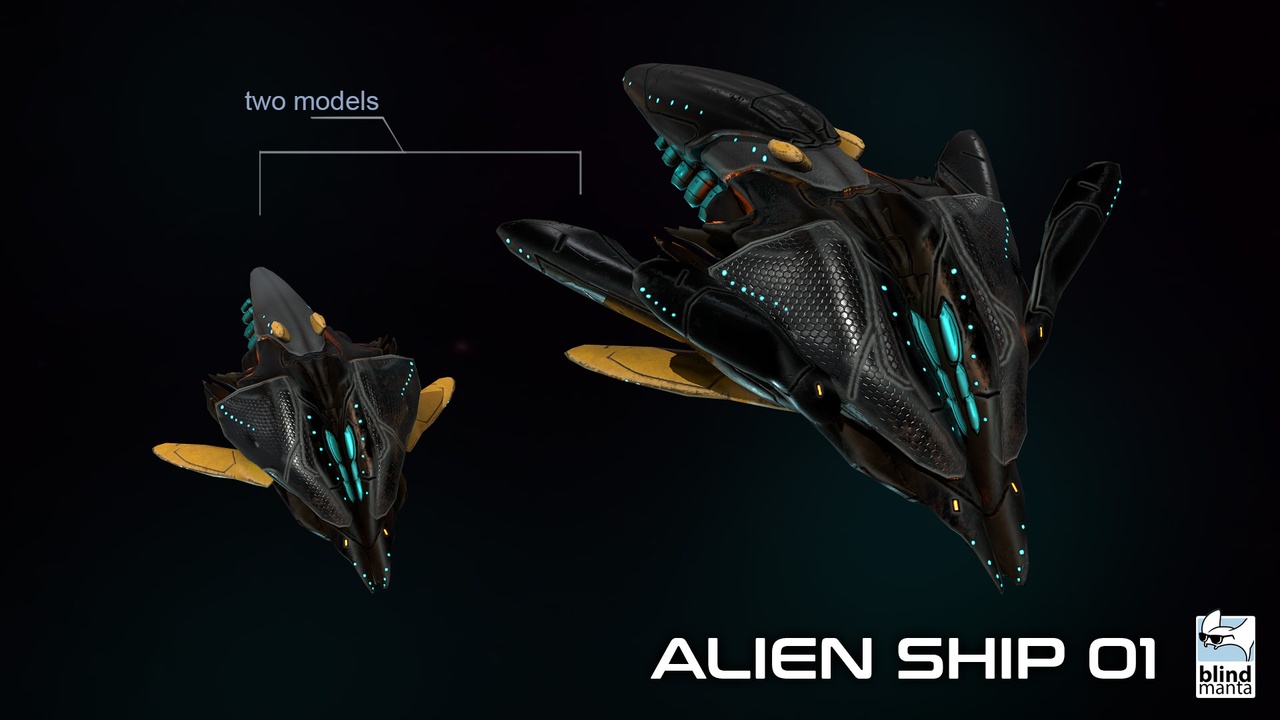 Media 1 for listing Alien Ship 01