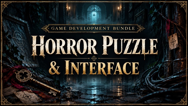 Horror Puzzle & Interface — Cobalt Game Assets