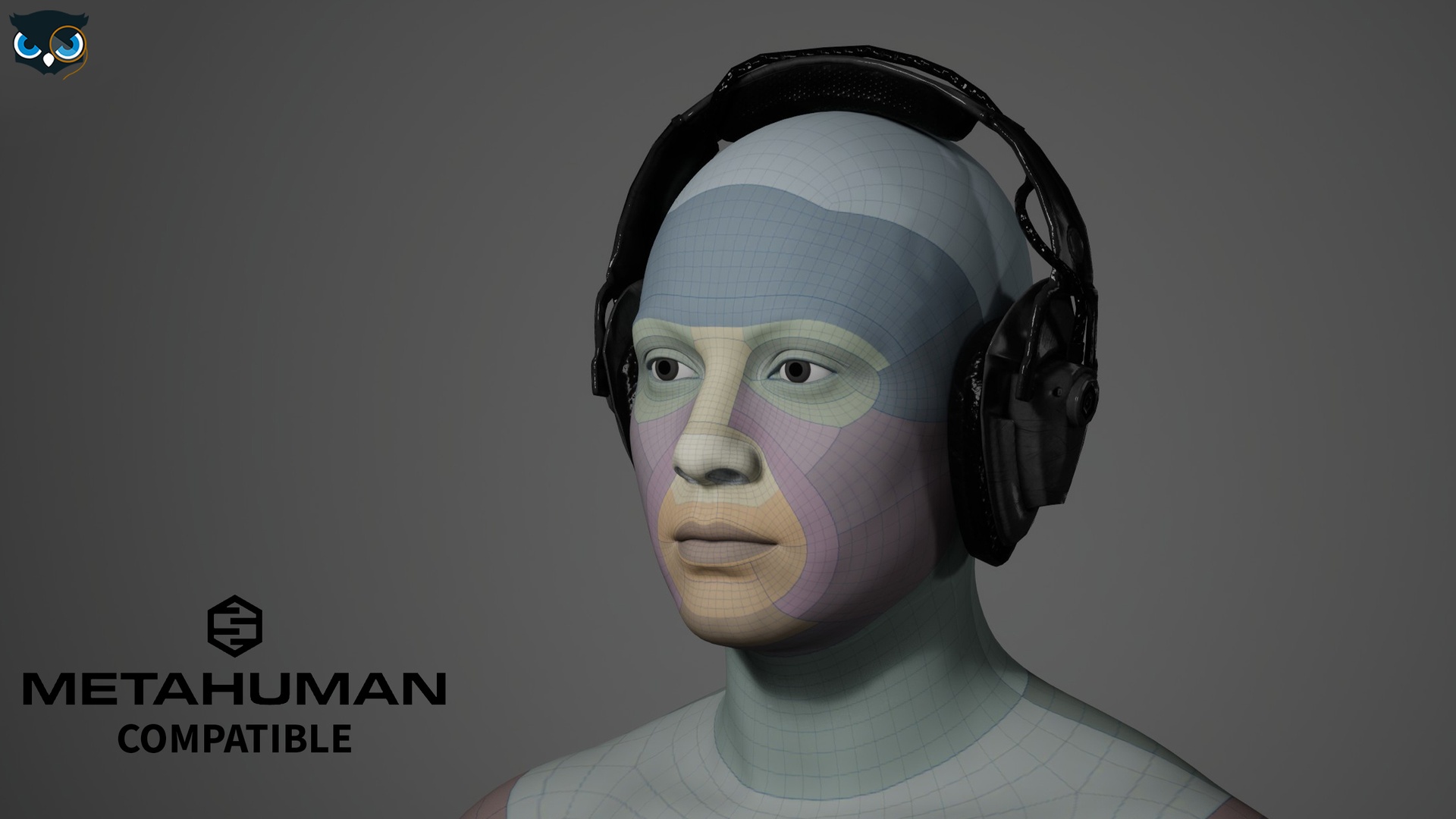 Over Ear Headphones metahuman compatible | Fab