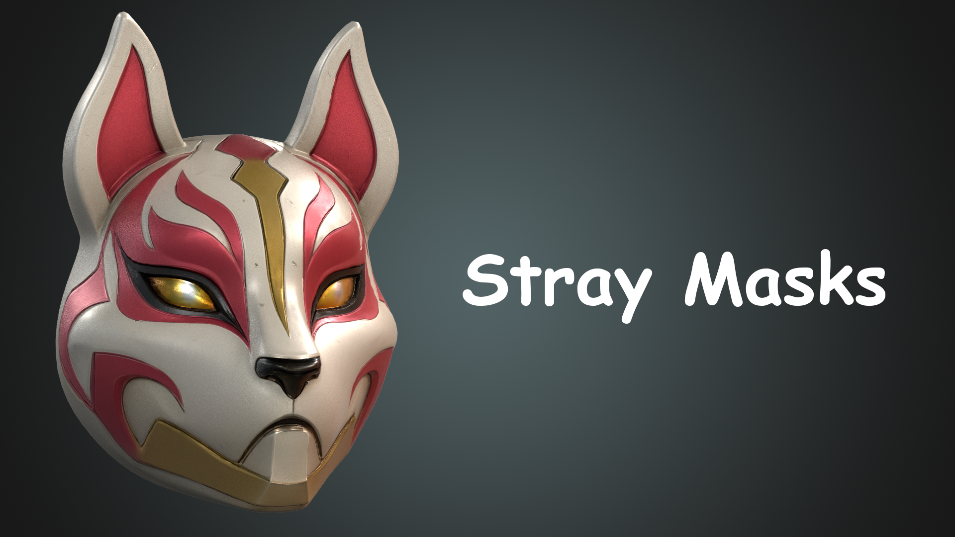Stray Masks Pack – 17 Stylized Cat & Demon Masks (Fortnite Style