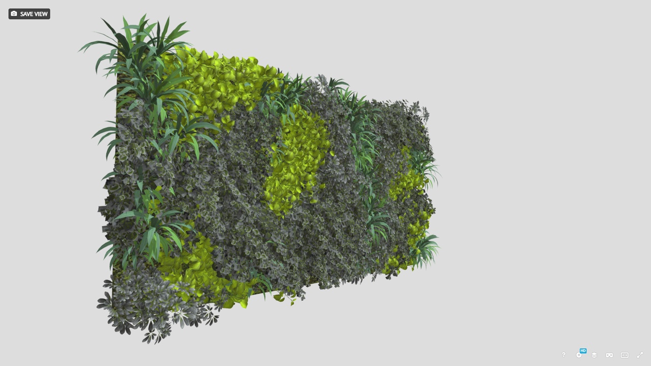 Media 1 for listing High Precision Ivy Plant Green Wall 3D model 01