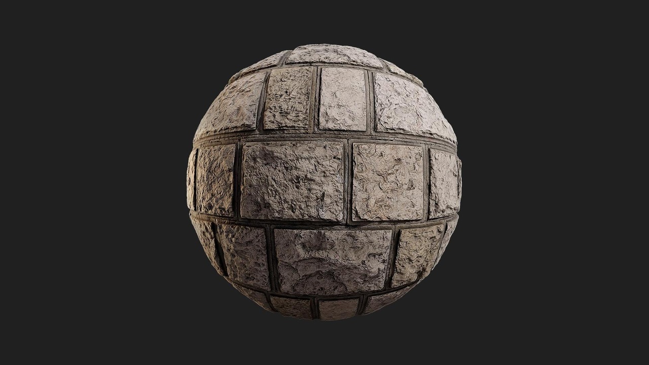Media 1 for listing Urban European Park Wall Stone Weathered