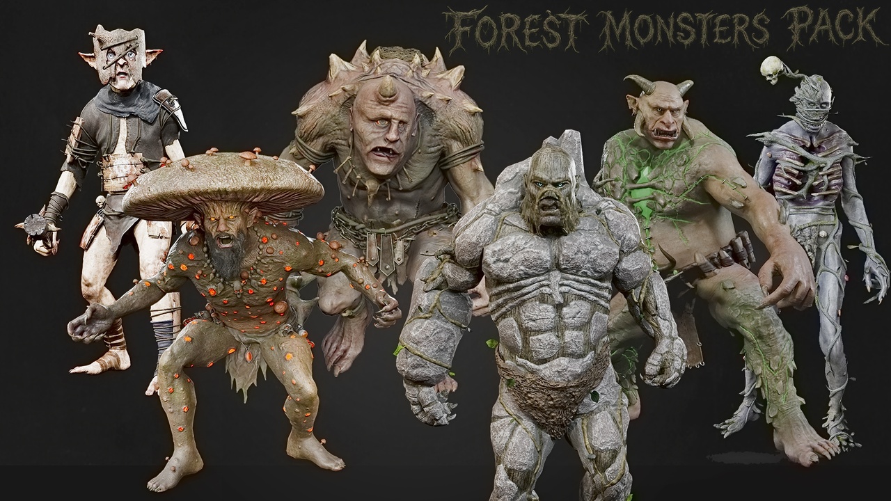 Media 1 for listing Forest Monsters Pack