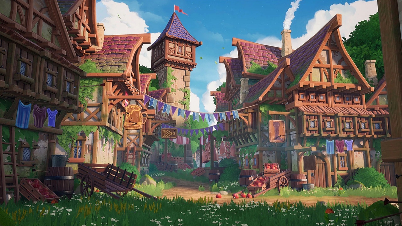 商品 Modular Stylized Medieval Town ( Medieval Town Medieval Medieval Stylised Town ) 的媒体 1