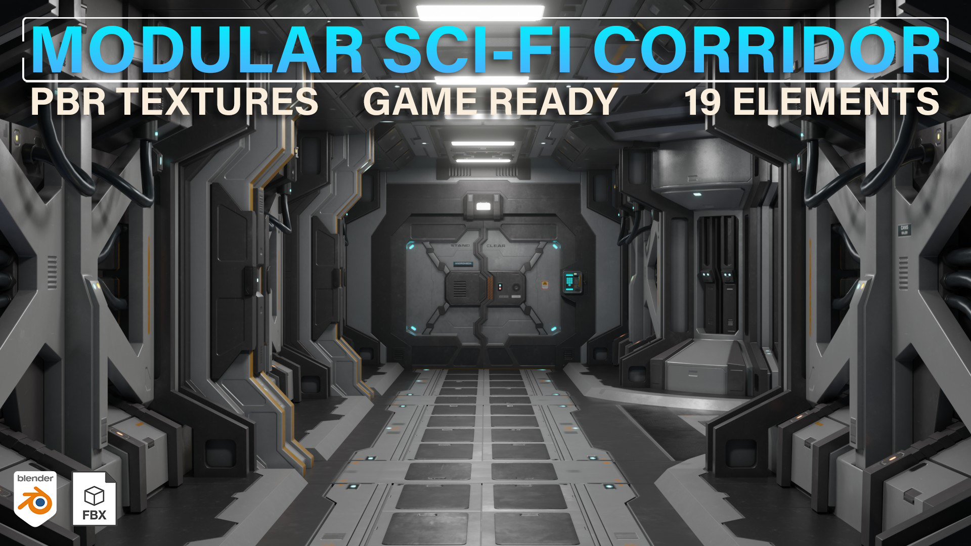 Modular Sci-Fi Corridor | Fab