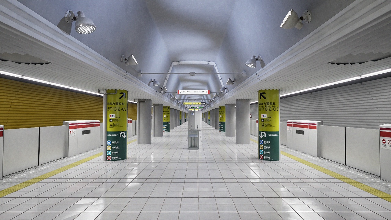 Tokyo Metro Station 01 제품 등록을 위한 미디어 1개