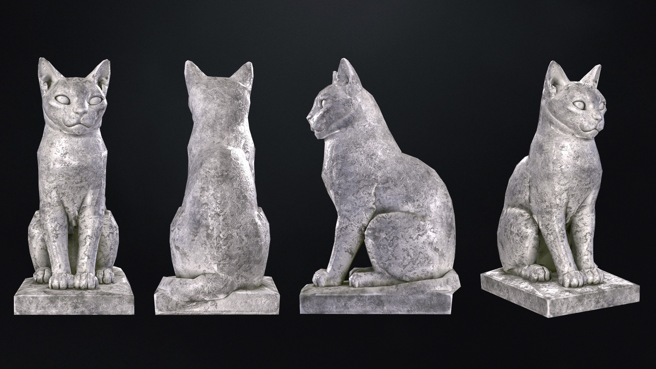 Media 1 for listing Ancient Guardians – Gothic Stone Statue Collection