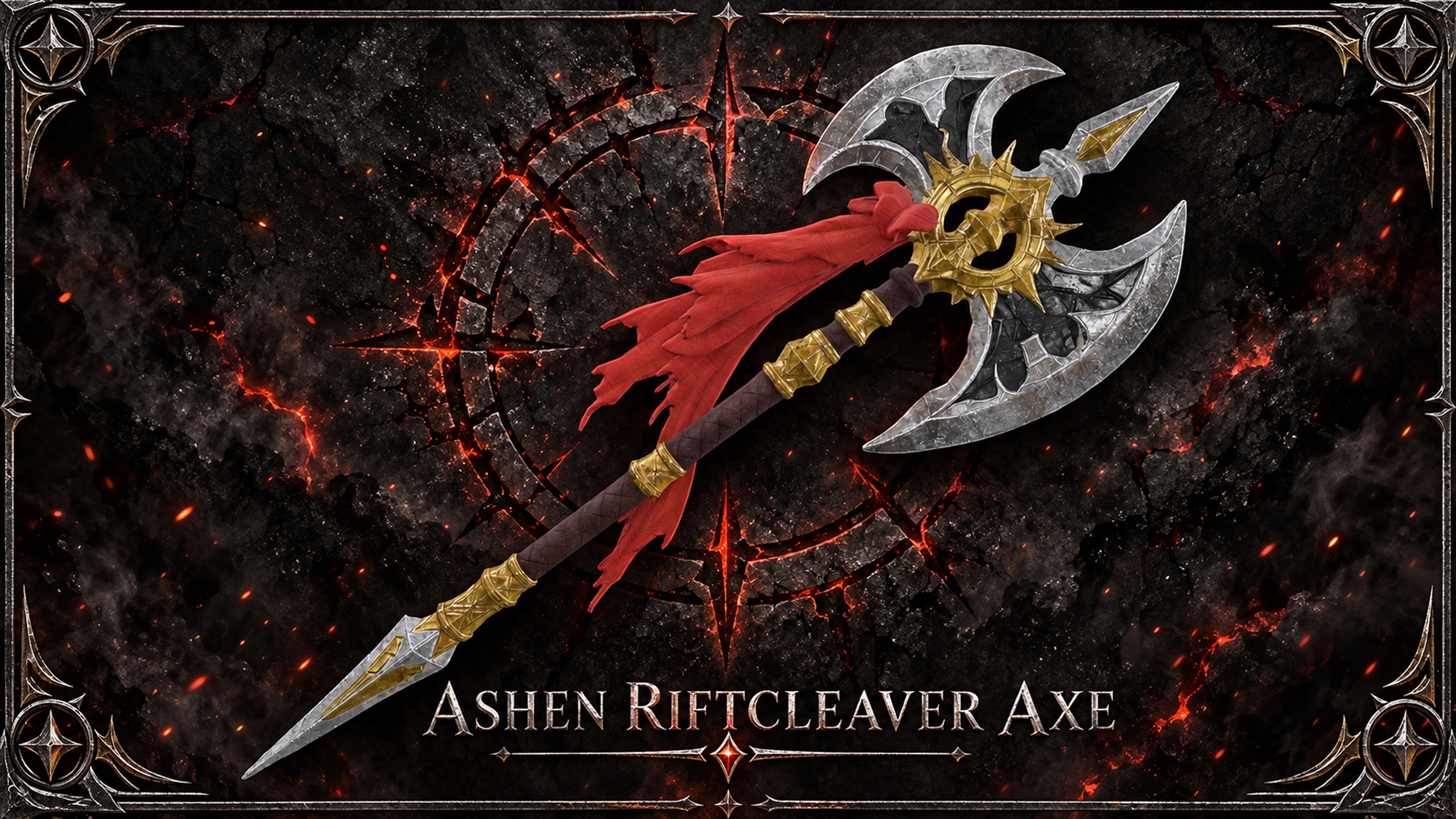 Media 1 for listing Ashen Riftcleaver | Dark Fantasy Axe