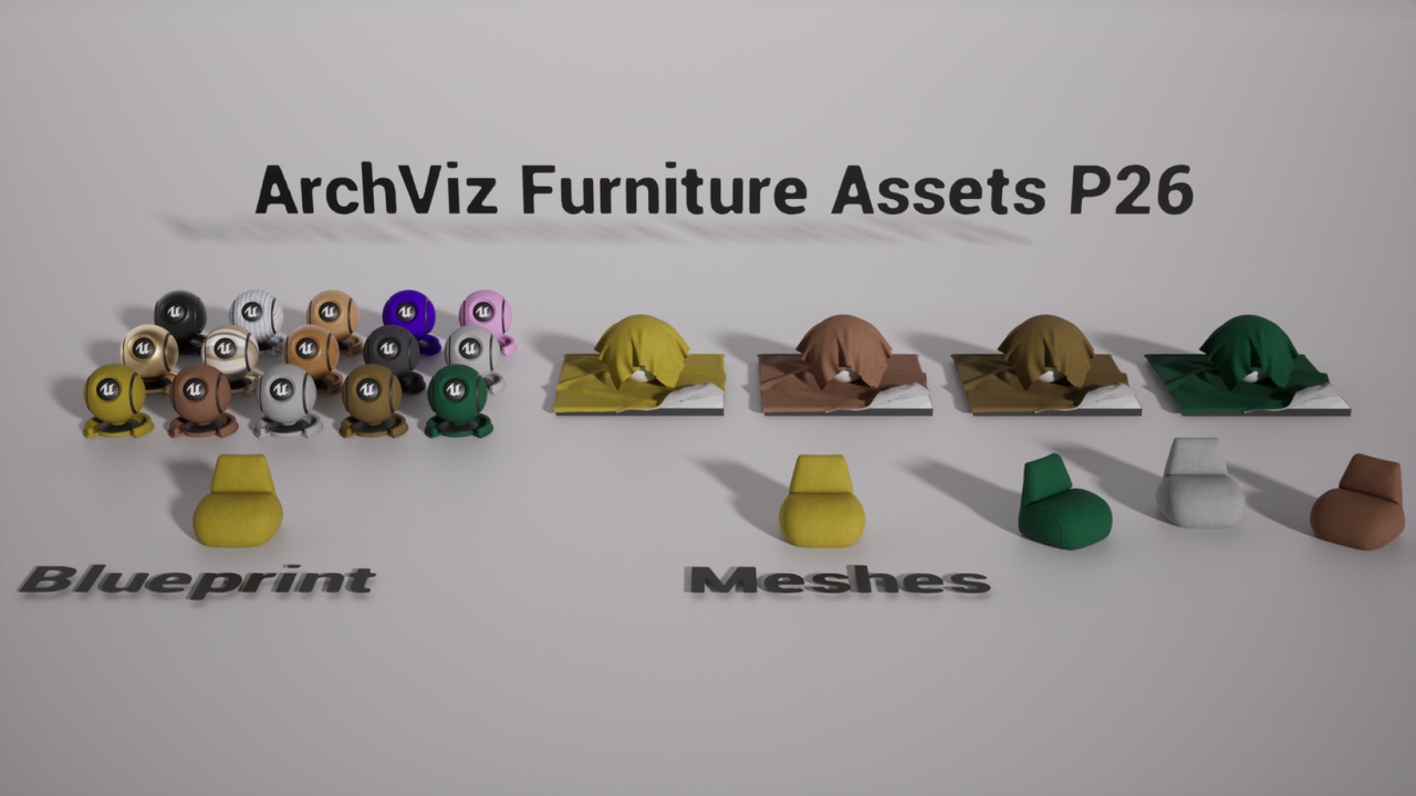 Media 1 for listing ArchViz Furniture Assets P26