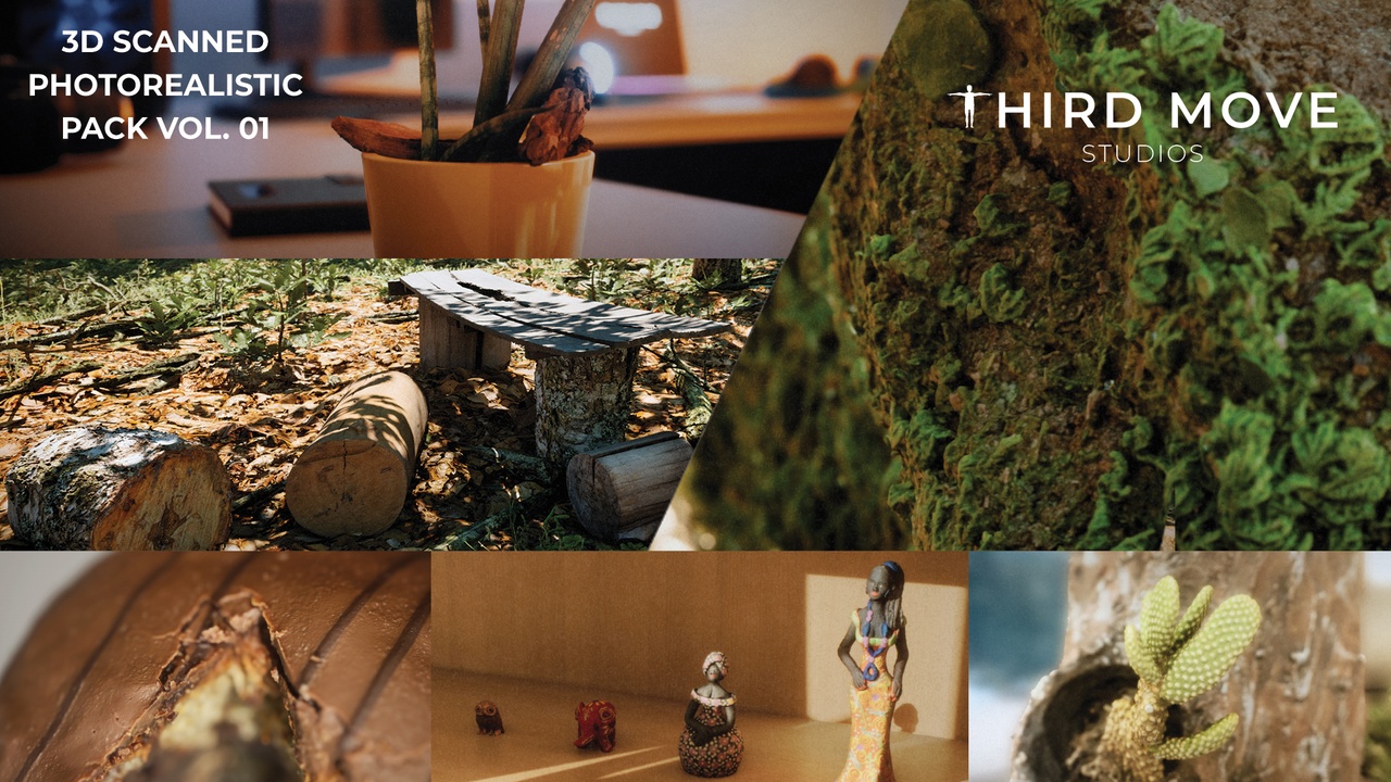 Media 1 for listing 3D Scanned Photorealistic Pack Vol. 01
