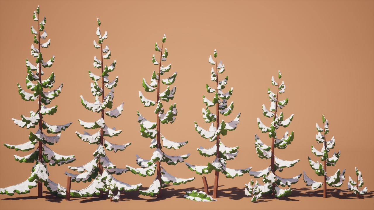 Media 1 for listing Low Poly: Pines