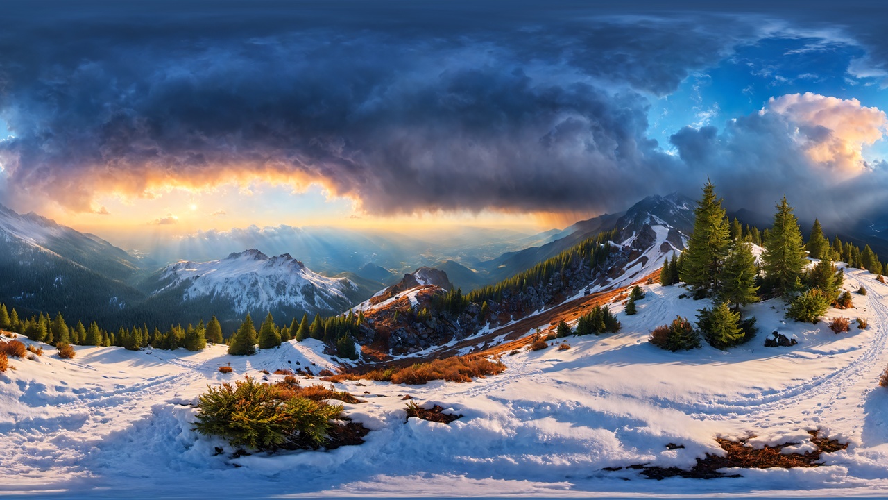 商品 HDRI Winter Mixed - 8k 的媒体 1