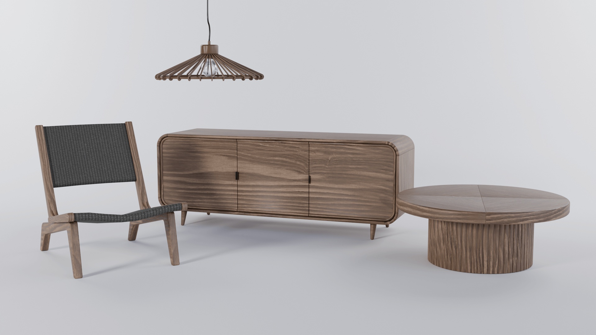 Media 1 for listing Nordic Cane Living Room Set