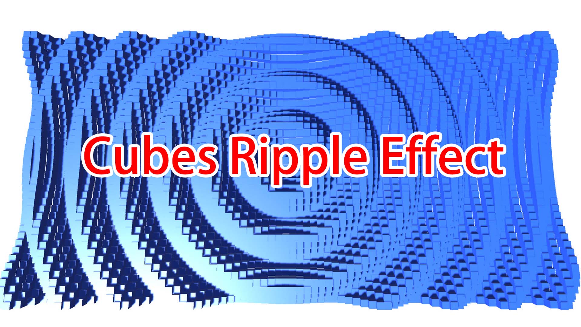 Cubes Ripple Cubes Ripple Effect | Fab